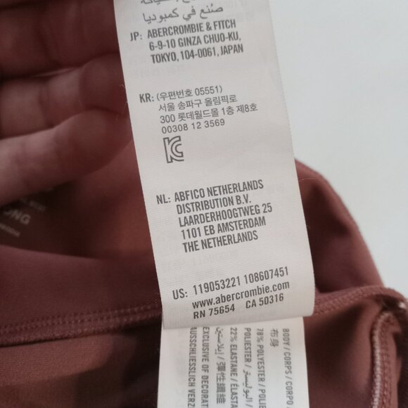 Abercrombie and Fitch YPB Rust Colored Plus Size 7/8 Leggings Women's XXL Long - Picture 4 of 12